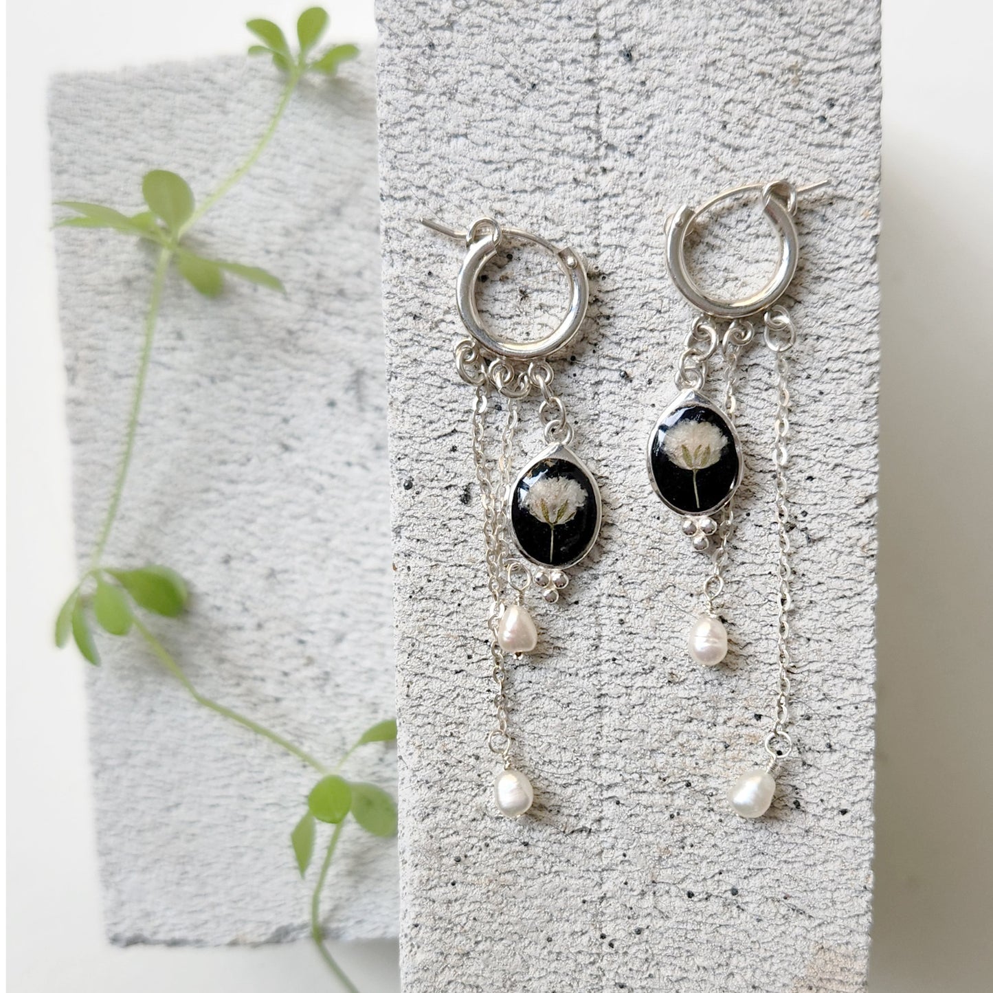 Silver Cosa Gypsophila Earrings