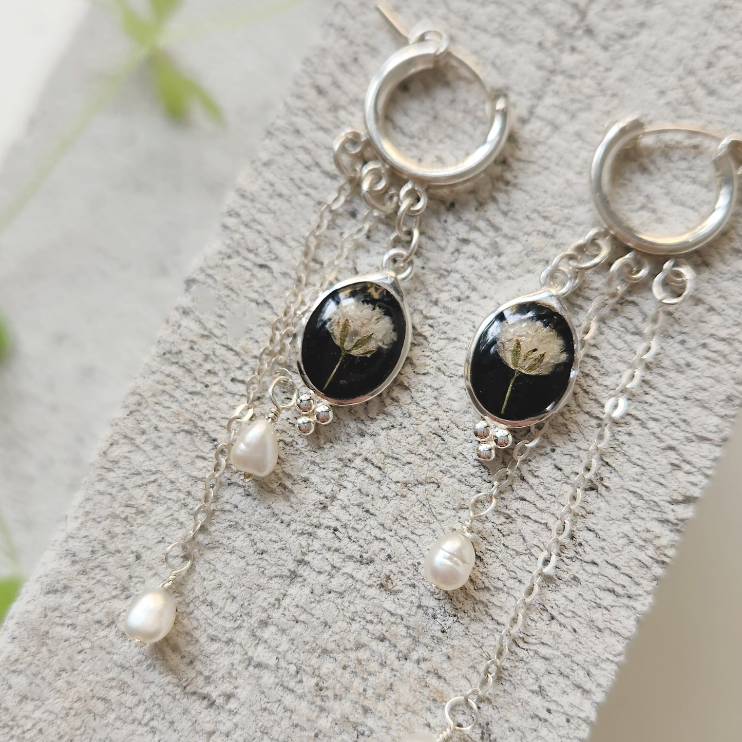 Silver Cosa Gypsophila Earrings