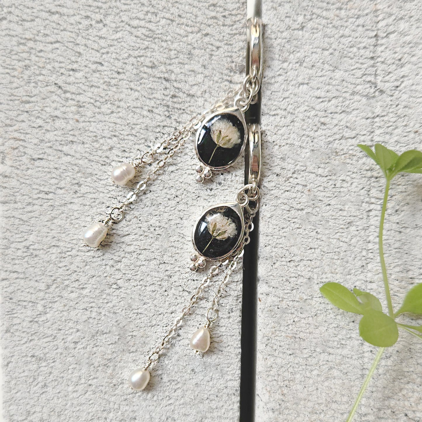 Silver Cosa Gypsophila Earrings