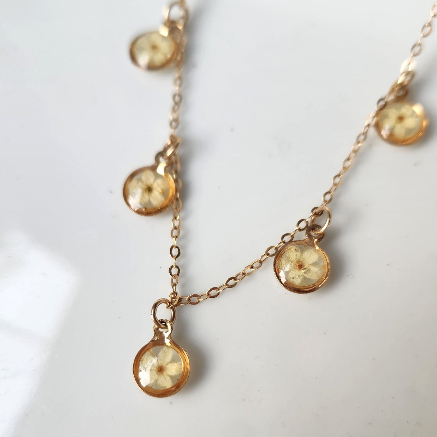 Tia Necklace with Elderberry flowers