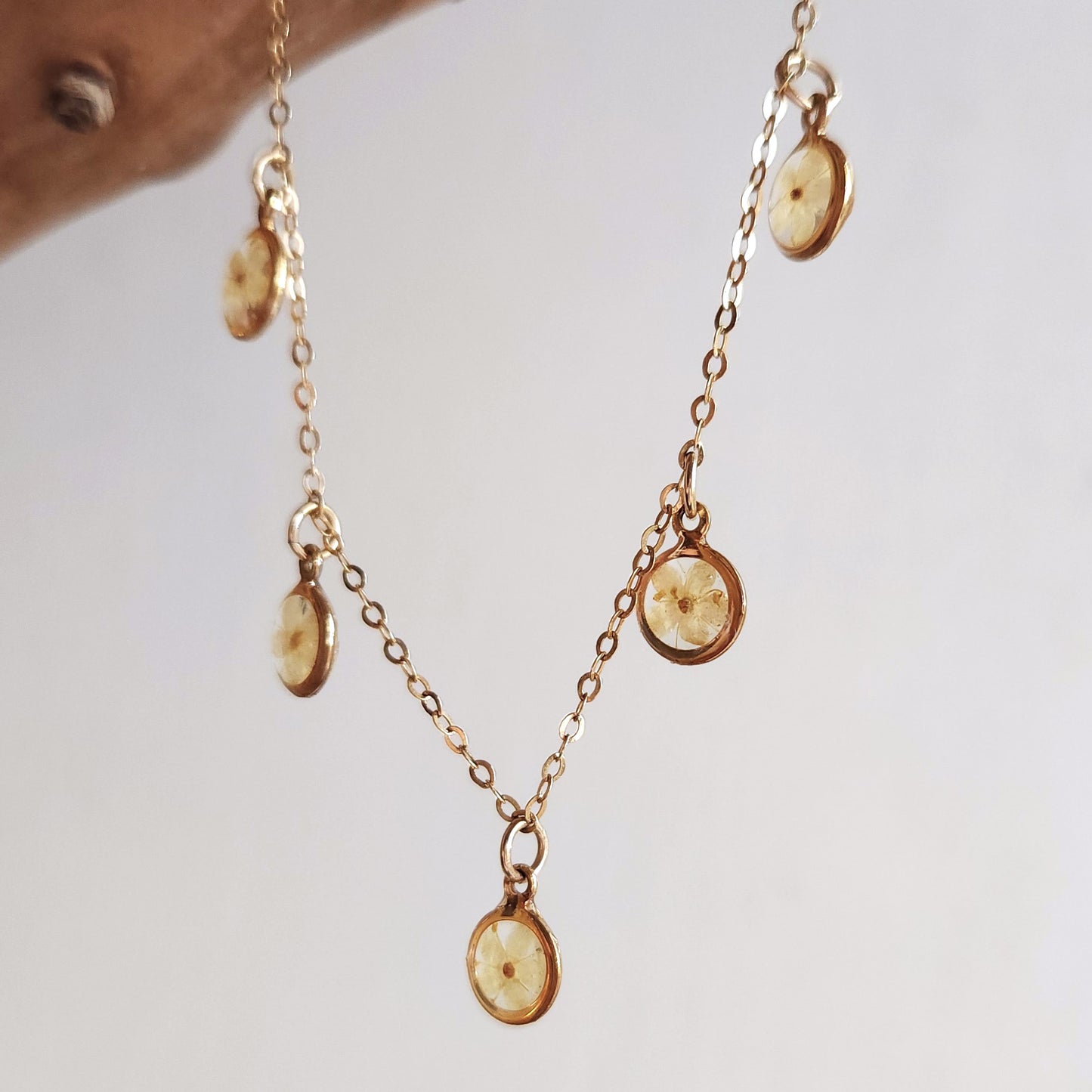 Tia Necklace with Elderberry flowers