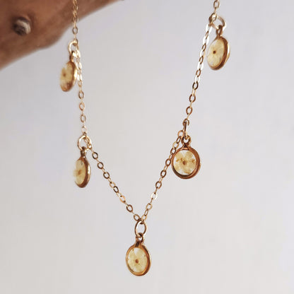 Tia Necklace with Elderberry flowers