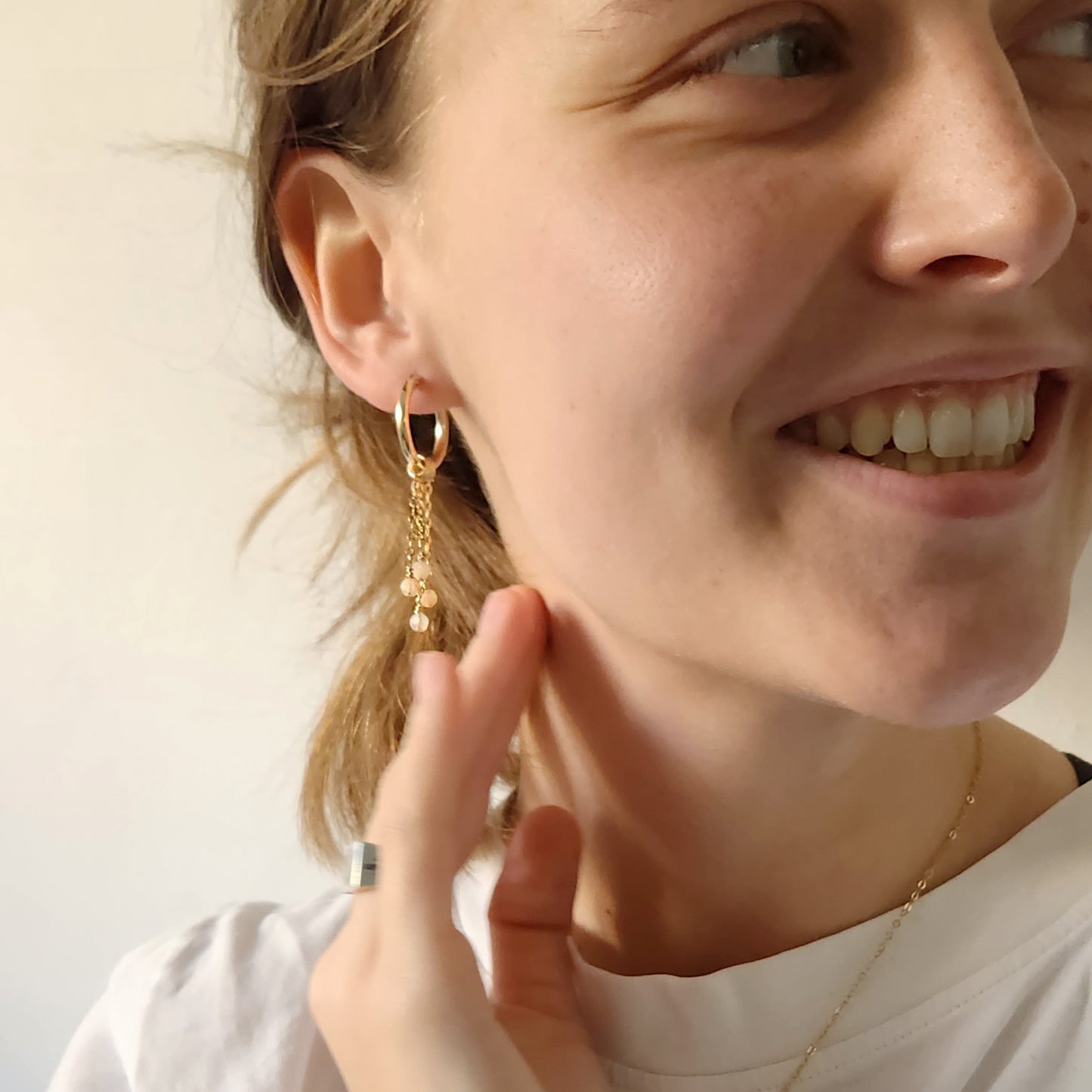 Claire Earrings with Citrine
