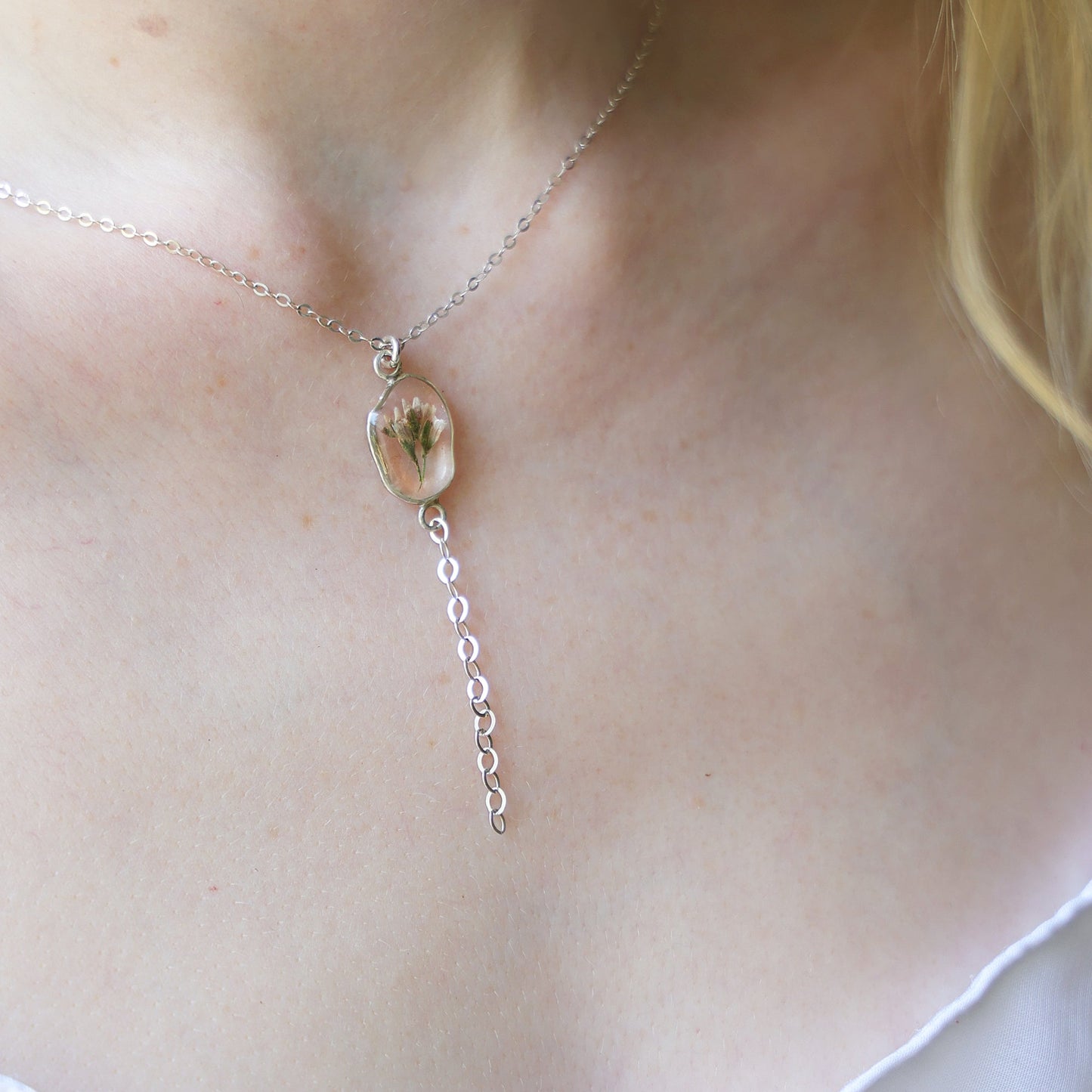 Don necklace with Limonium Flowers