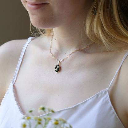 Lora necklace with Gypsophila flower