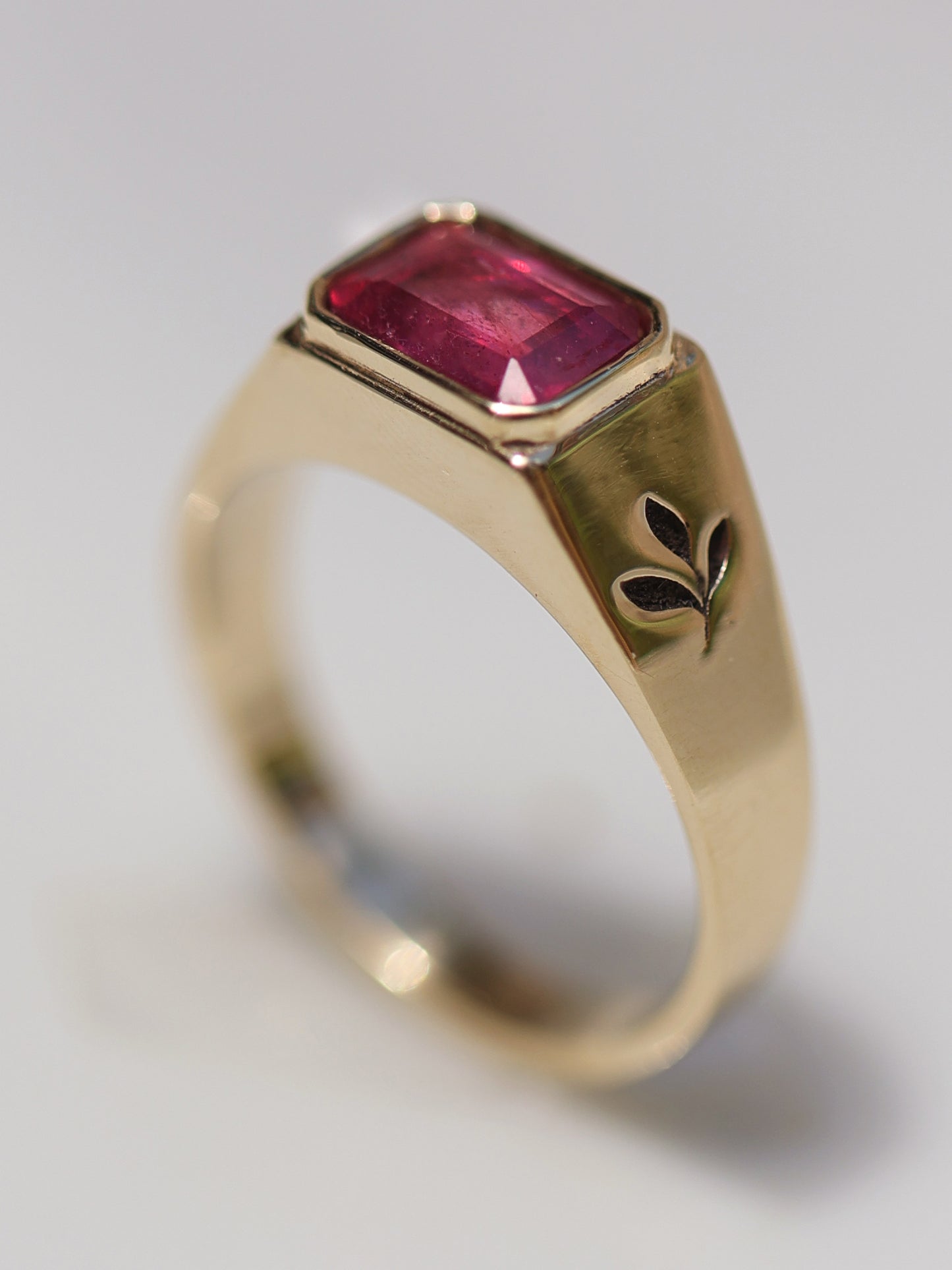 14k Gold Anne ring with Ruby stone
