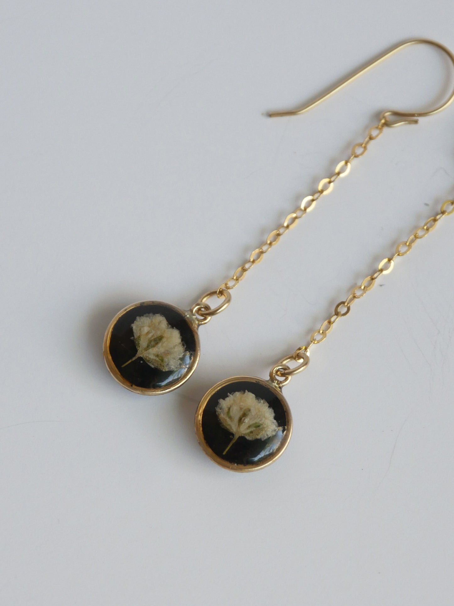 Liv earrings with Gypsophila flowers